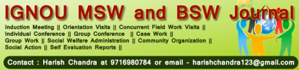 IGNOU MSW and IGNOU BSW